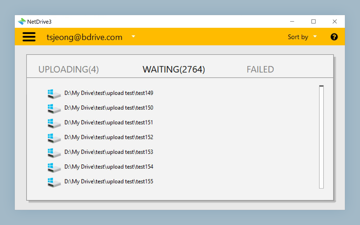 NetDrive 背景上傳功能